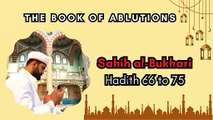 Sahih Al-Bukhari | The Book of Ablutions | Hadith 66 - 75 | English Translation