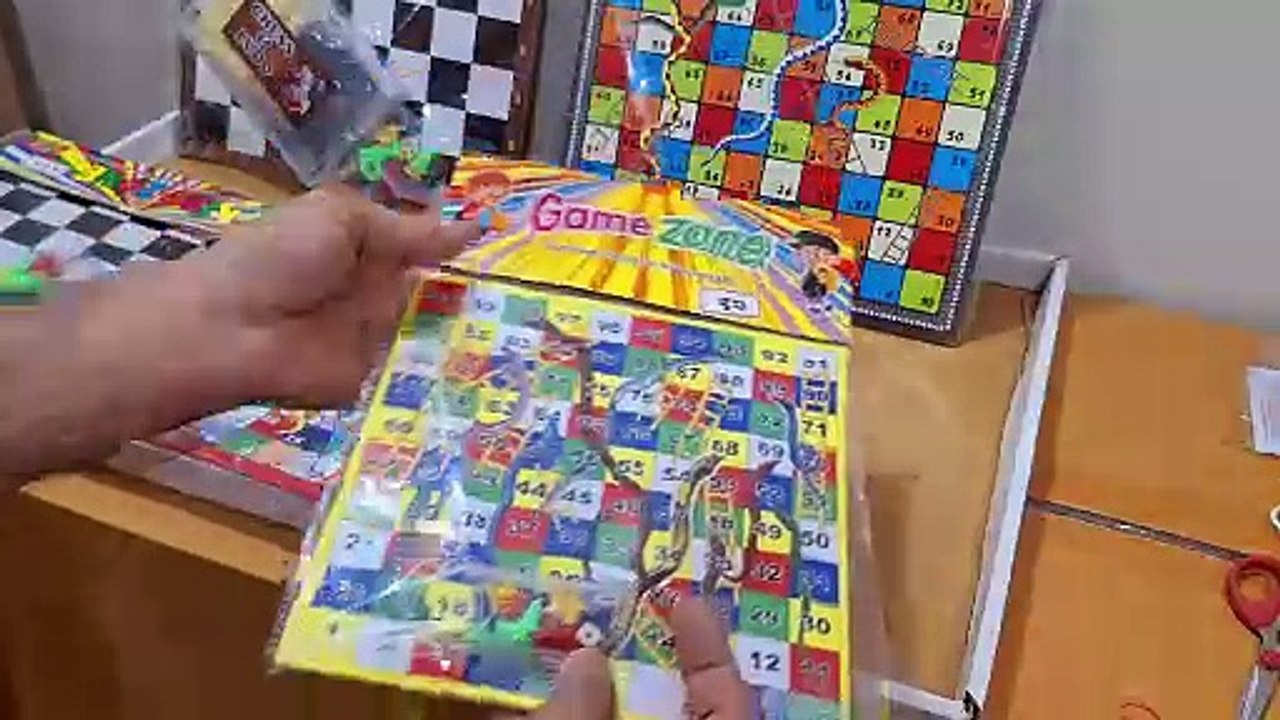 Unboxing and Review of chess snake and ladders ludo mdf board 2 in 1 board game