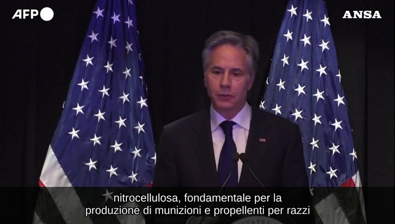 Blinken: "La Russia senza l'apporto cinese avrebbe grossi problemi nella guerra"