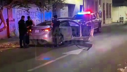 En la colonia Centro de Guadalajara, ocurrió un fuerte percance vial