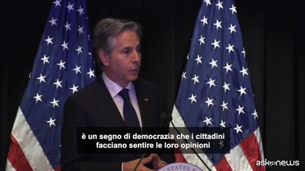 Blinken: le proteste nei campus universitari "parte della democrazia"