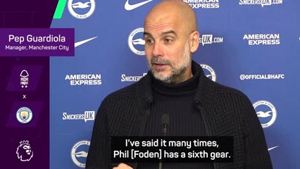 Download Video: Foden needs to know when to play 'in sixth gear' - Guardiola