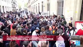 Pro-Palestinian protesters still occupying Science Po campus in Paris