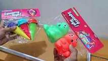 Unboxing and Review of bafna toys icecream, dino squishy toys