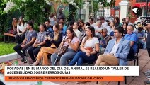 Posadas: En el marco del Día del Animal se realizó un taller de accesibilidad sobre perros guías