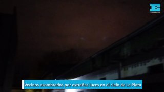 Vecinos asombrados por extrañas luces en el cielo de La Plata