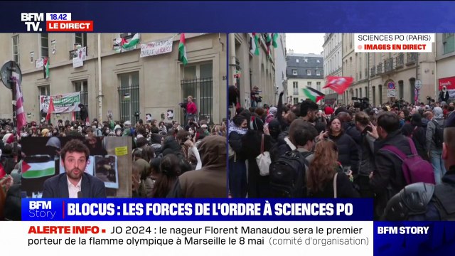 Blocus Sciences Po: J'ai un peu de mal avec l'idée de demander un cessez-le-feu sans demander la libération des otages , affirme Samuel Lejoyeux, président de l'Union des étudiants Juifs de France