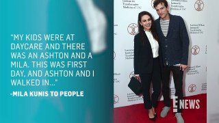 Mila Kunis Reveals She and Ashton Kutcher Met Children NAMED After Them E! News