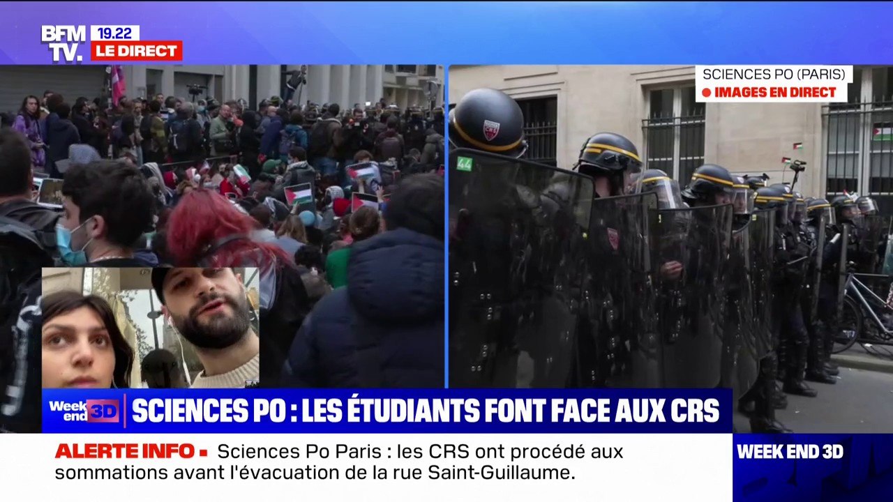 Sciences Po: selon Max Personnaz, responsable Sciences Po pour le bureau national de l'UNEF, il y a aujourd'hui "une chasse à la mobilisation"