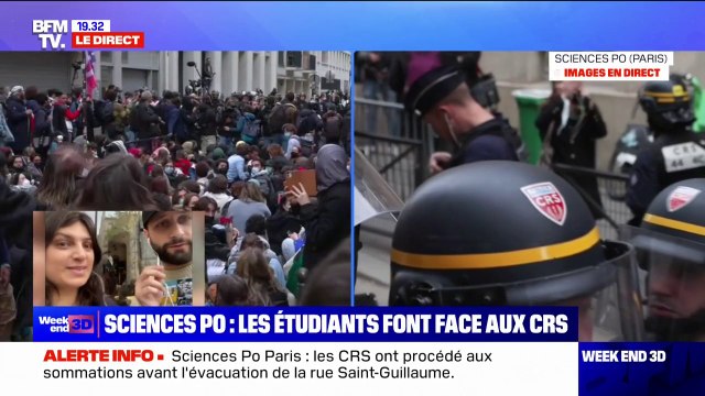 Tensions à Sciences Po: On se mobilise pour la paix avant tout et peu importe le mode d'action affirme Max Personnaz ( responsable Sciences Po pour le bureau national de l'UNEF)