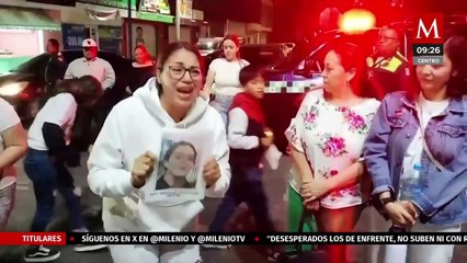 Manifestantes exigen aparición de minero en Fresnillo, Zacatecas