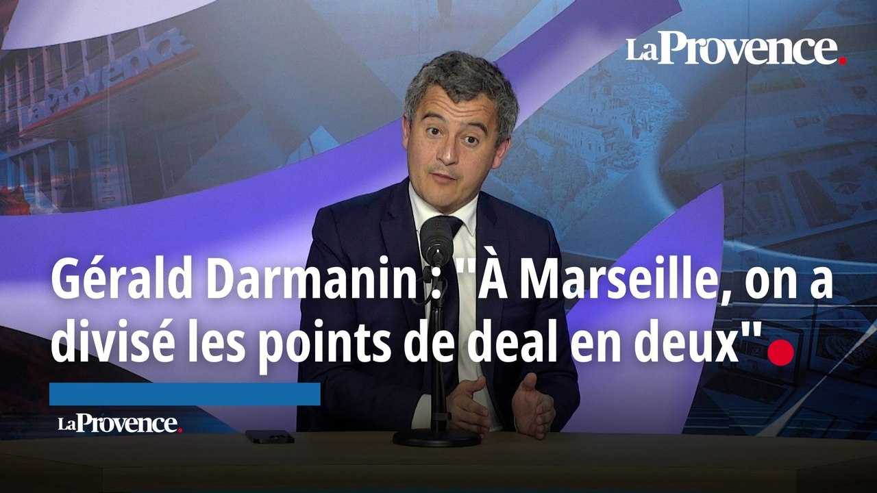 Darmanin face aux lecteurs de La Provence : "À Marseille, on a divisé les points de deal en deux"