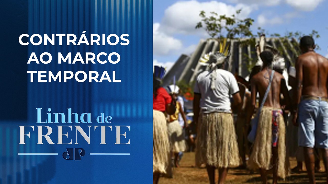 Indígenas marcham em defesa da demarcação após reunião com Lula | LINHA DE FRENTE