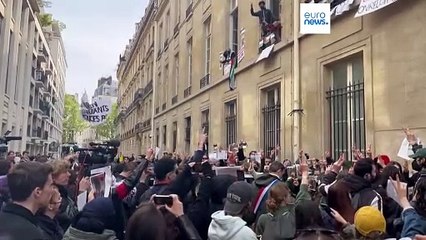 Descargar video: Francia: studenti pro-Palestina occupano la sede di Parigi dell'università Sciences Po