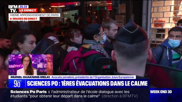 Blocage de Sciences Po Paris: Muriel Ouaknine-Melki (présidente de l'Organisation juive européenne) dénonce des personnes qui essayent de créer le chaos social en plein cœur de Paris