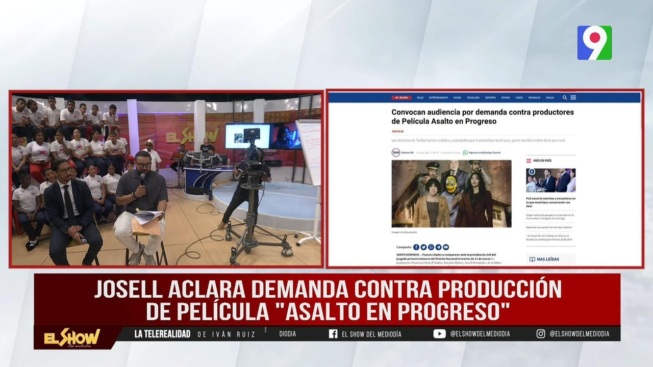 Josell Hernández hace aclaración sobre demanda a su película | El Show ...