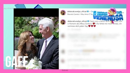 Famosos cometem gafe ao elogiar foto de Deborah Evelyn com o marido