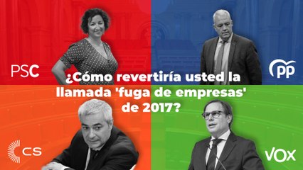 ¿Cómo revertiría usted la llamada 'fuga de empresas' de 2017?