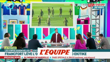 Tải video: Francfort lève l'option d'achat pour Ekitike (PSG) - Foot - Transferts