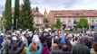 Protesta vecinal en Alpedrete contra PP y Vox