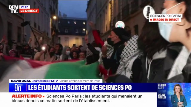 Sciences Po Paris: les étudiants qui menaient un blocus depuis ce vendredi matin sortent de l'établissement