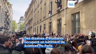 France : des étudiants propalestiniens bloquent Science Po Paris