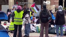 Estudantes universitários nos Estados Unidos organizam protestos pró-Palestina