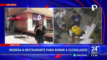 Con un cuchillo delincuente ingresa a robar a una bodega en San Luis
