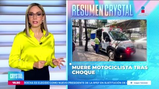 Muere motociclista tras chocar con un camión repartidor en la CDMX