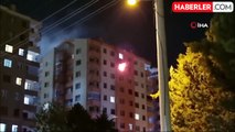 Konya'da bir apartmanın 9'uncu katı alevlere teslim oldu