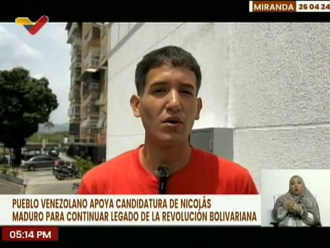 Jóvenes mirandinos reafirman su apoyo al Pdte. Nicolás Maduro