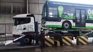 Nova frota de ônibus elétricos de Cascavel da fabricante chinesa Higer acaba de chegar ao Brasil