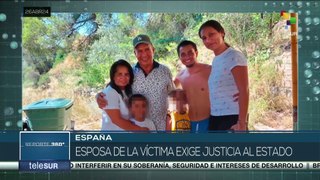 Españoles exigen justicia por asesinato de joven colombiano