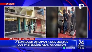 PNP frustra robo a camión repartidor en San Juan de Lurigancho