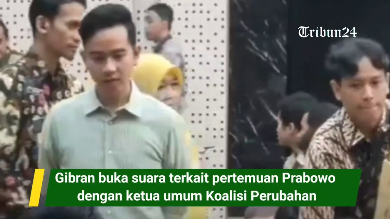 Gibran buka suara terkait pertemuan Prabowo  dengan ketua umum Koalisi Perubahan