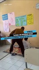 Lain dulu, lain sekarang. Siswa mengamuk saat di tegur guru karena tidur di dalam kelas