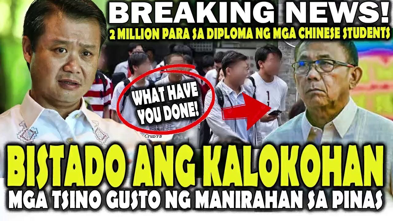 BISTADO! 2milyon pesos para sa DIPLOMA mga Chinese gusto ng Manirahan sa Pinas.IIMBESTIGAHAN ng Senado