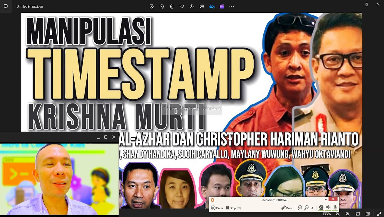 MANIPULASI TIMESTAMP VIDEO CCTV OLEH KRISHNA MURTI DAN MUHAMMAD NUH AL-AZHAR: KASUS JESSICA WONGSO