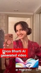 Phir b kitni Sundar ho Divya Bharti AI generated video