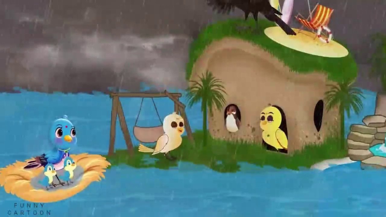 Chidiya fasi sailab may - Bebas Chidiyan - bechari chidiyan - tunni chidiyan - moral stories - funny - cartoon