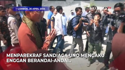 Jawaban Sandiaga Uno Soal Jika Masuk dalam Kabinet Prabowo-Gibran