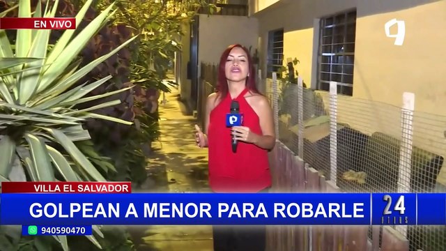 ¡Increíble! Delincuentes golpean a escolar para robarle sus pertenencias en Villa El Salvador