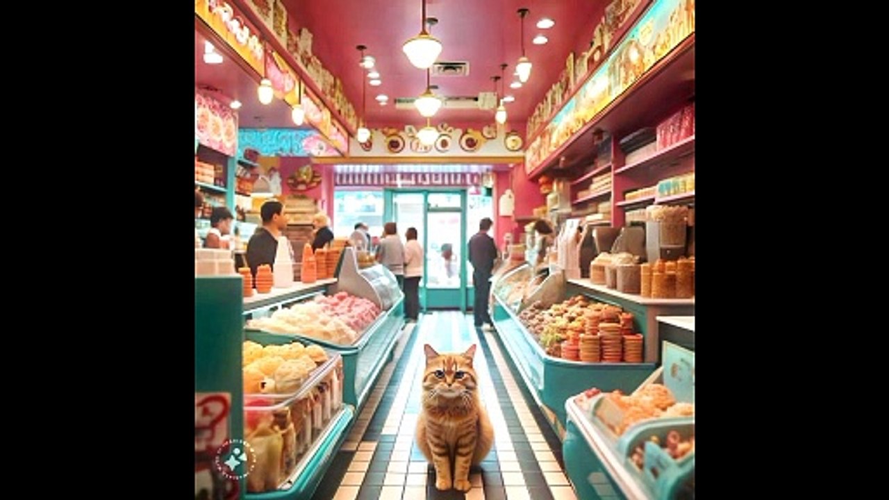 CAT and Ice cream (ai cover) #cute #cat 