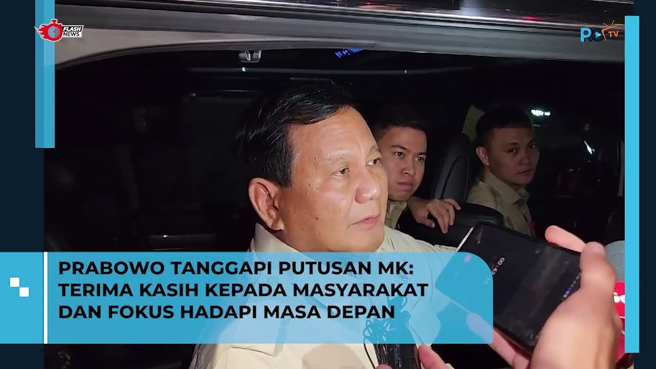 Momen Prabowo Tanggapi Keputusan MK