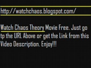 Watch Chaos Theory 2008 Movie Online For Free