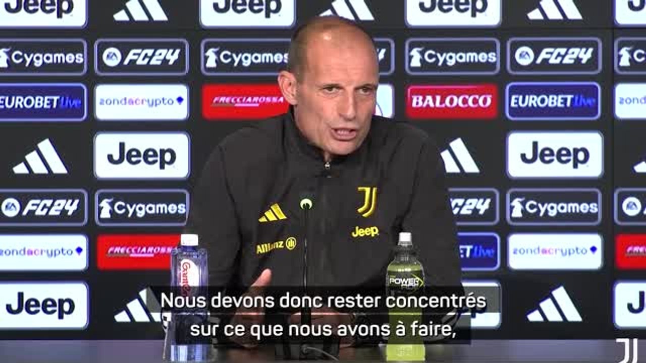 Juventus - Allegri : "Rester concentrés sur ce que nous avons à faire"
