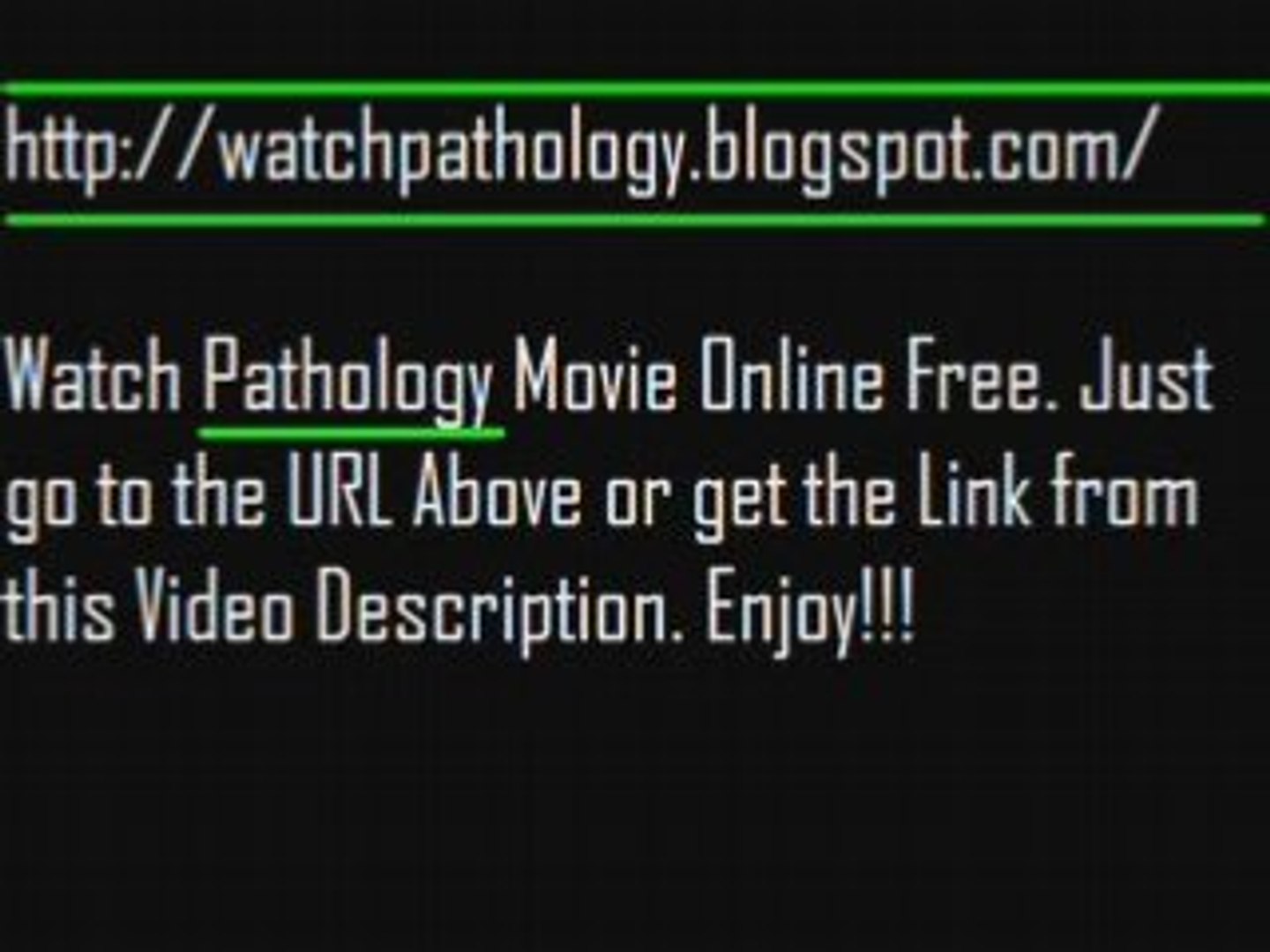 ⁣Watch Pathology 2008 Movie Online For Free
