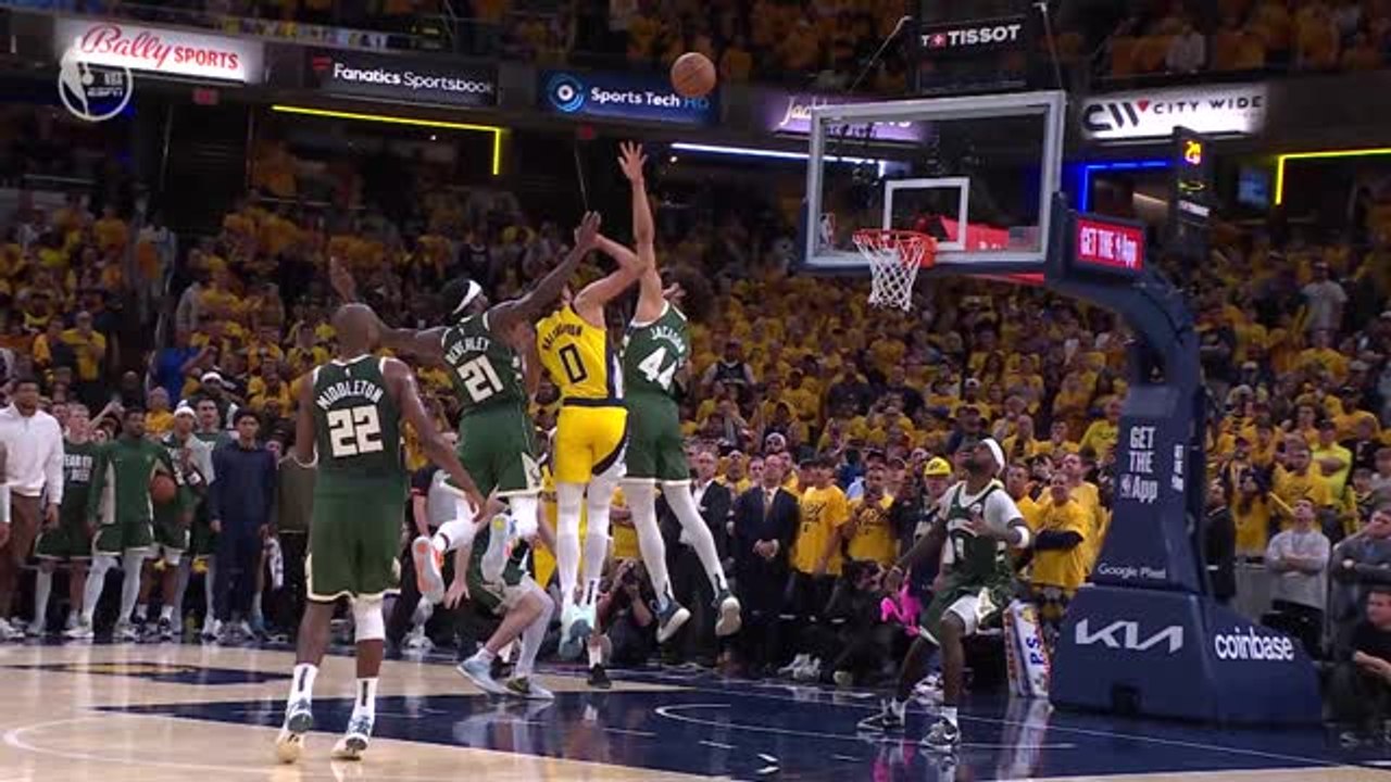 Haliburton hits stunning game-winner to beat Bu...