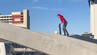 He thought he could skate the bridge without any problem *HE WAS WRONG!*