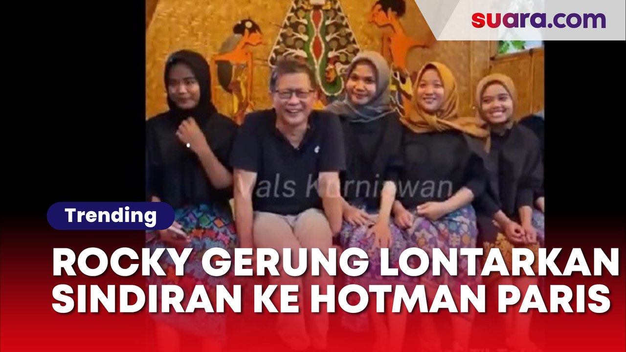 Dikelilingi Wanita Cantik, Rocky Gerung Lontarkan Sindiran Keras ke Hotman Paris